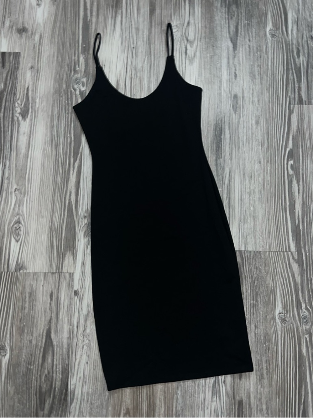 Popular 21 Black Square Neck Mini Dress Small Body Con Fitted